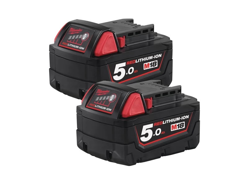 BATTERIA ENERGY KIT M18 NRG-502 2 5Ah+ 1 2Ah + carica "MILWAUKEE"