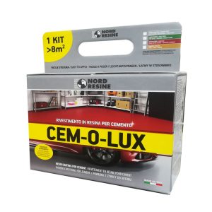 CEM-O-LUX ROSSO OSSIDO- GRIGIO A+B KG. 2.50 prottetivo solvente