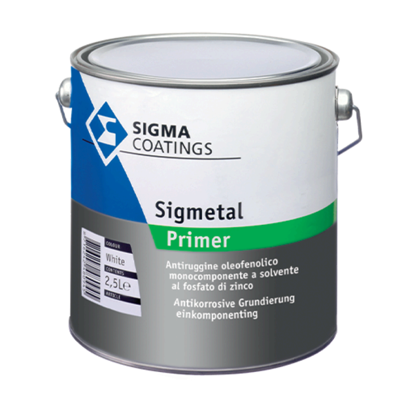 FONDO A SOLVENTE SIGMETAL PRIMER GRIGIO LT. 2,5 "SIGMA"