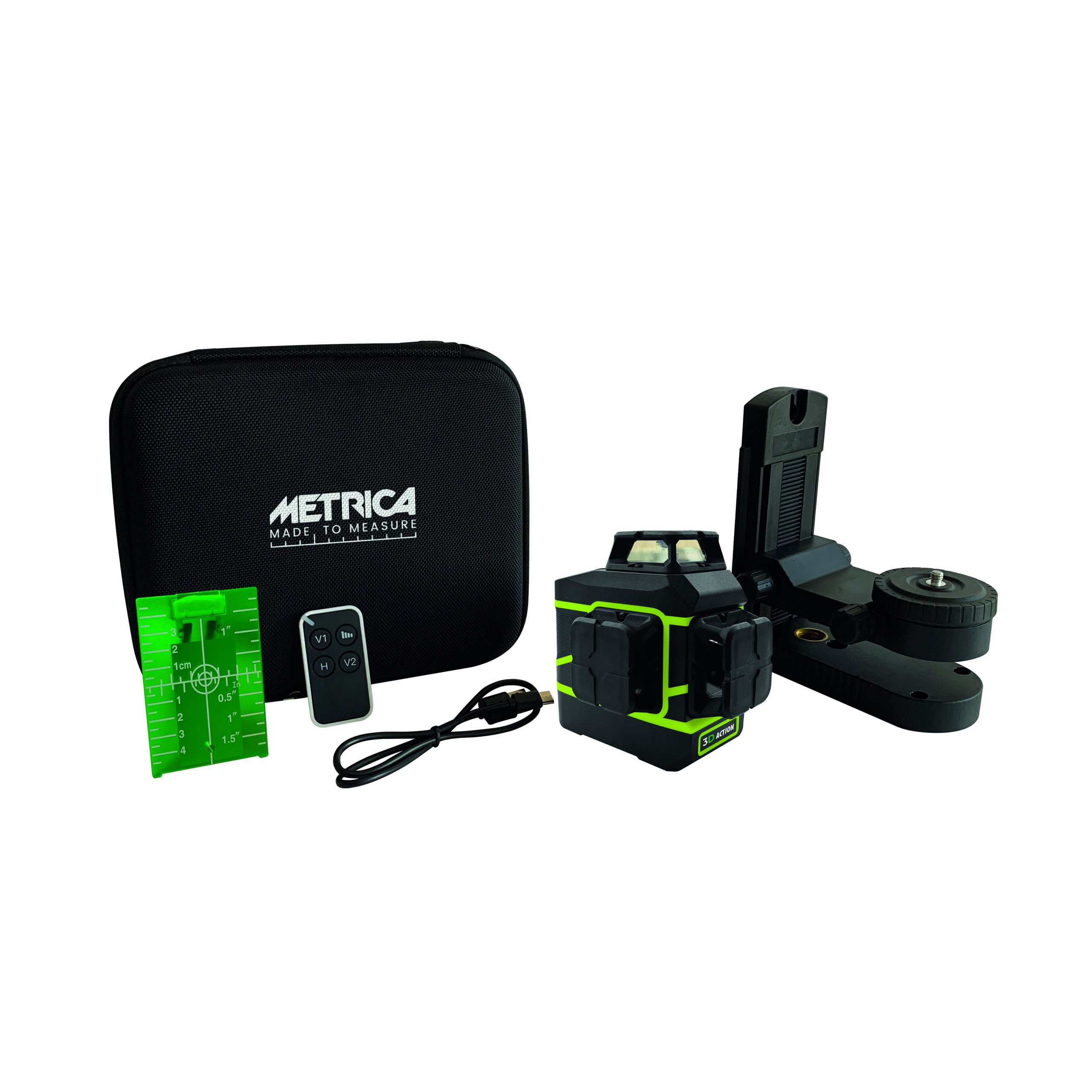 LIVELLA LASER "METRICA" 3D GREEN ACTION