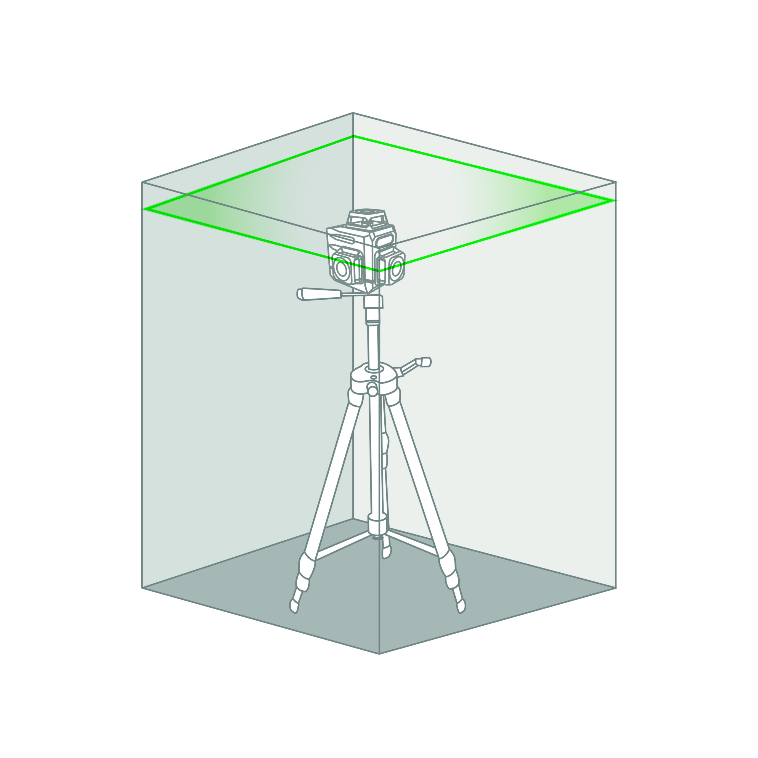 LIVELLA LASER "METRICA" 3D GREEN ACTION